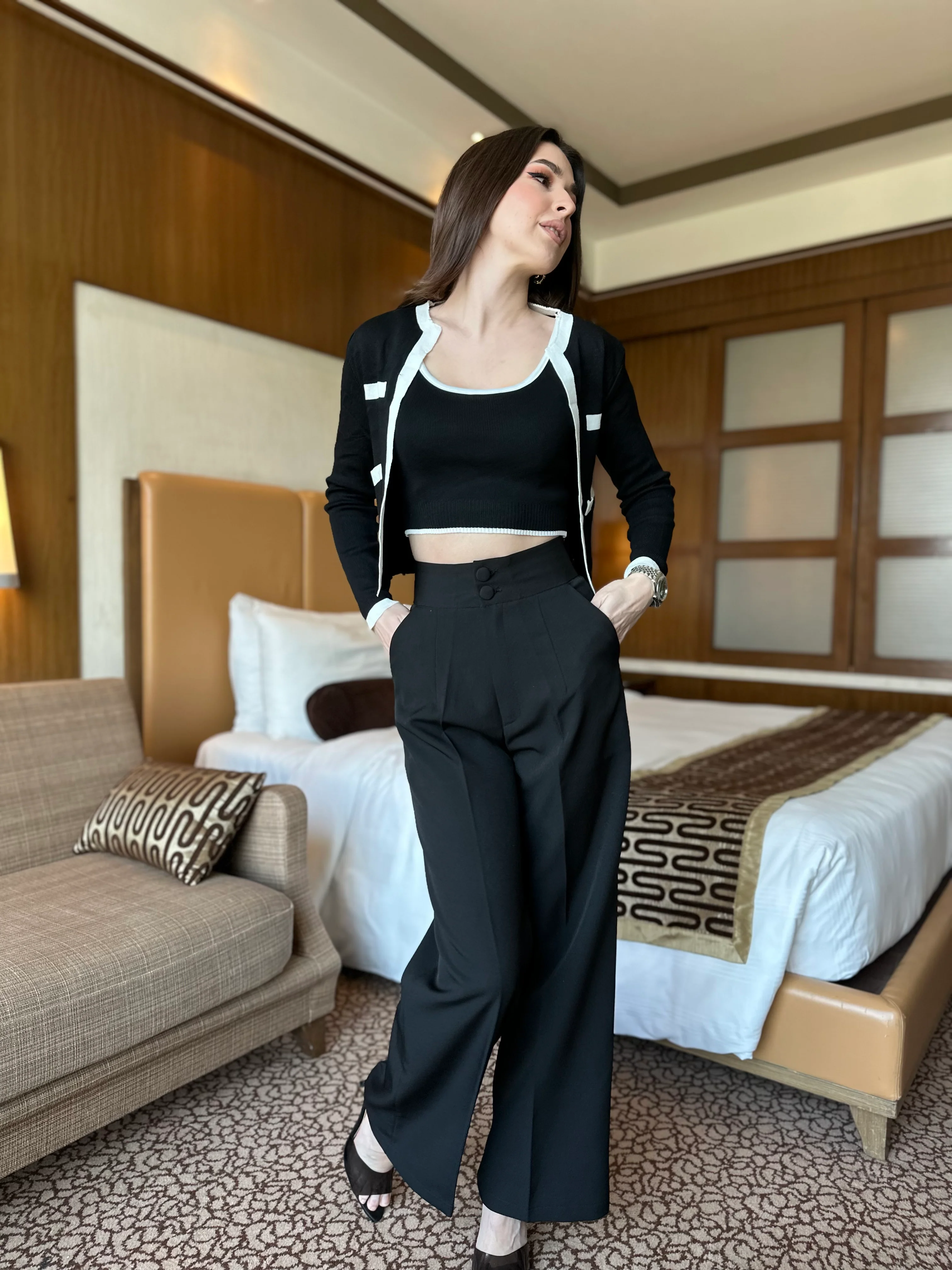 Knitted Shrug Set With Pants - Image 13
