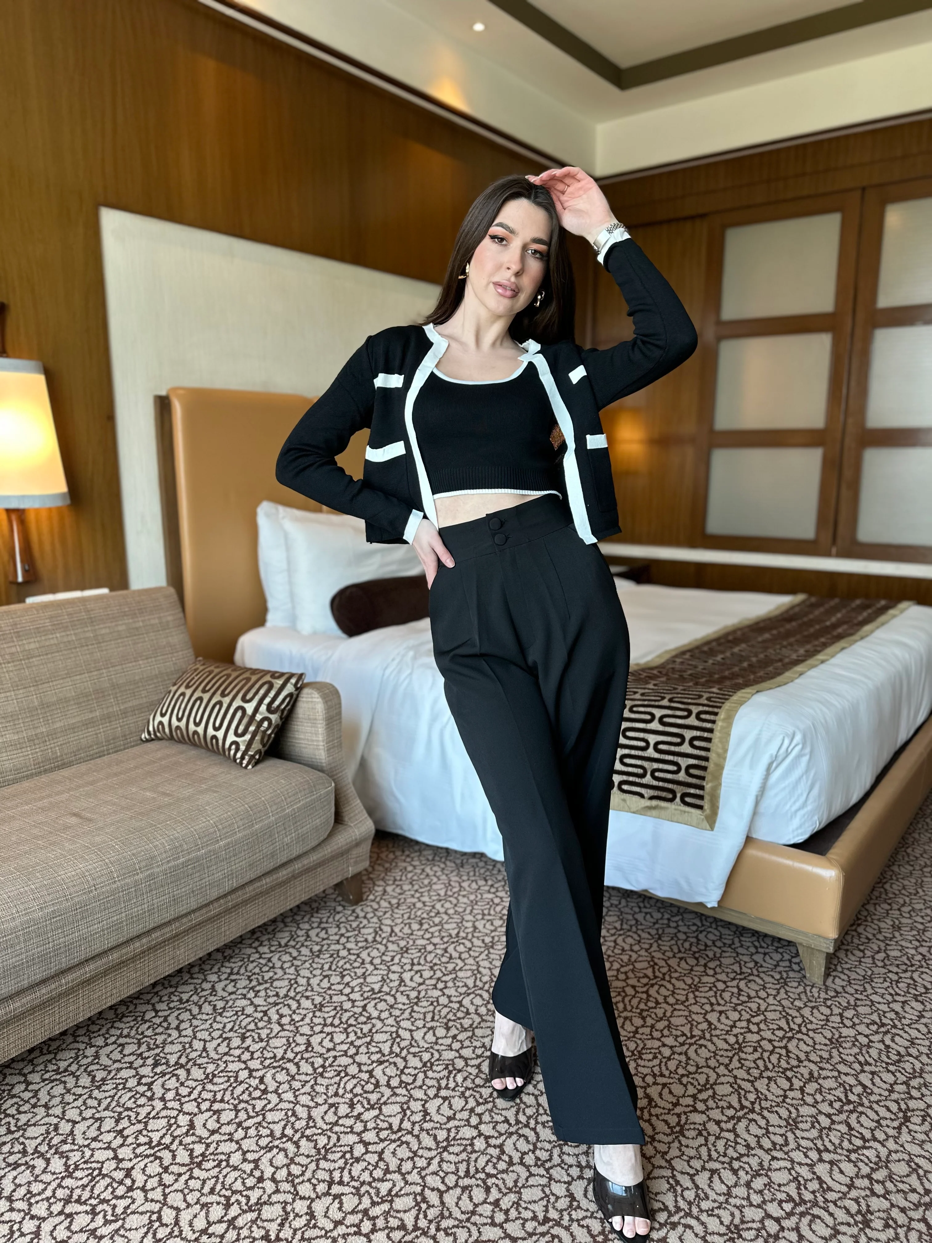 Knitted Shrug Set With Pants - Image 14