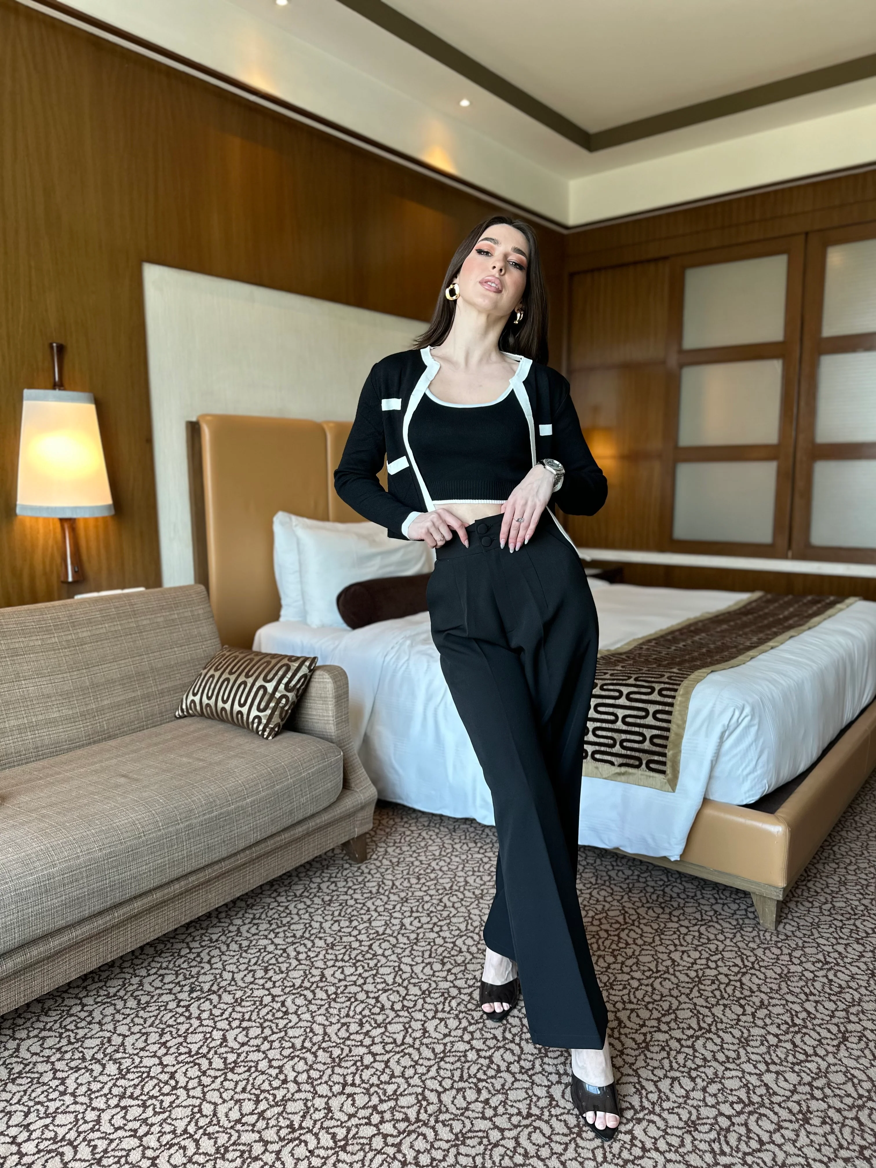 Knitted Shrug Set With Pants - Image 17