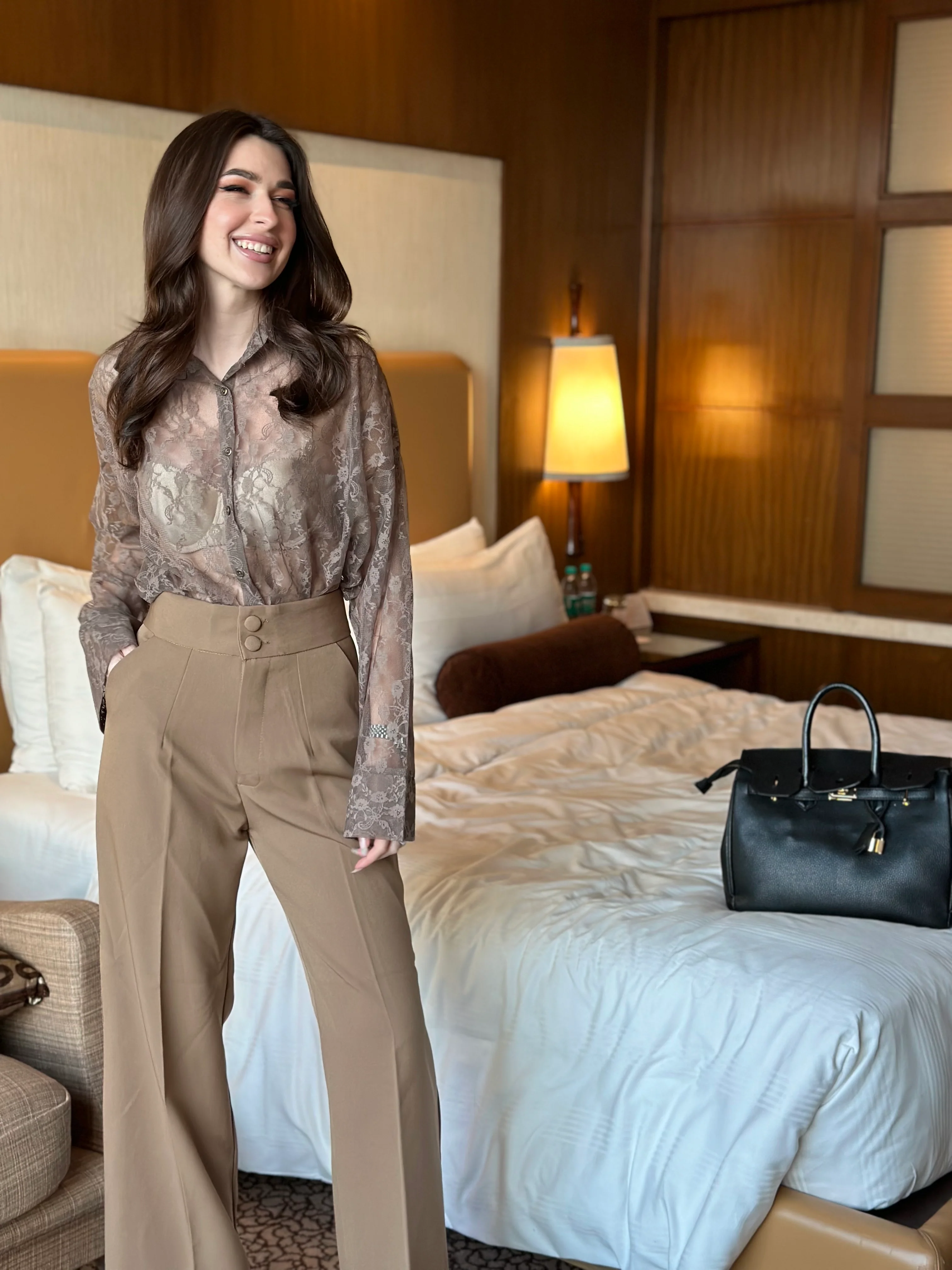 Lace See Through Shirt - Image 3