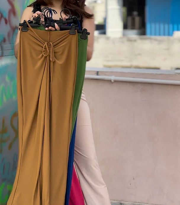 Ruched Tie Back Stretch Pants - Image 12